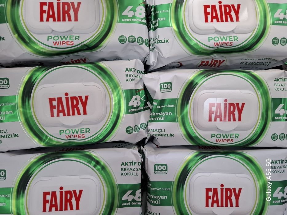 Fairy универсални мокри кърпи