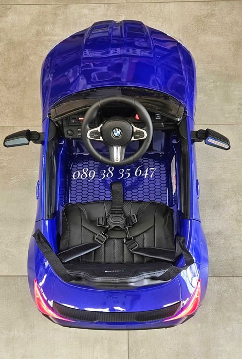 ТОП ЦЕНА!НОВО!Акумулаторна кола BMW M4 с 12V,EVA гуми,кожена седалка