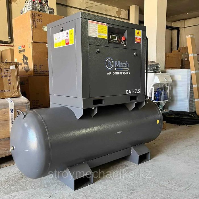 Винтовой компрессор 7,5кВт с ресивером на 500 литров