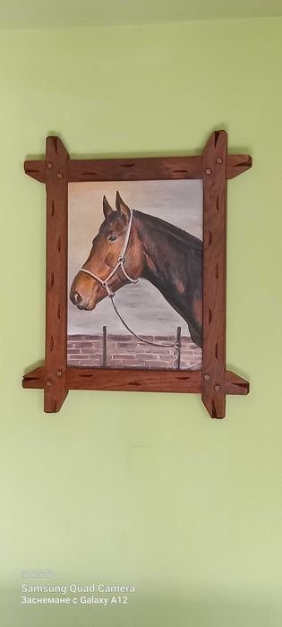 Картина за стена-маслени бои,рамка-дъб