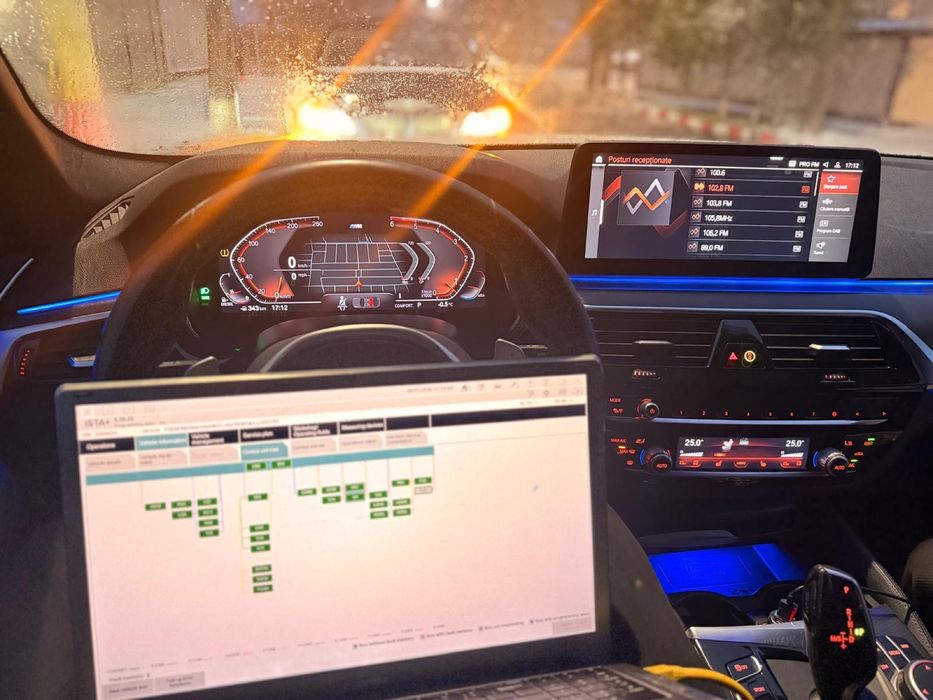 Diagnoza dedicata BMW,coborare din perne Bmw g11/12 etc,distantiere