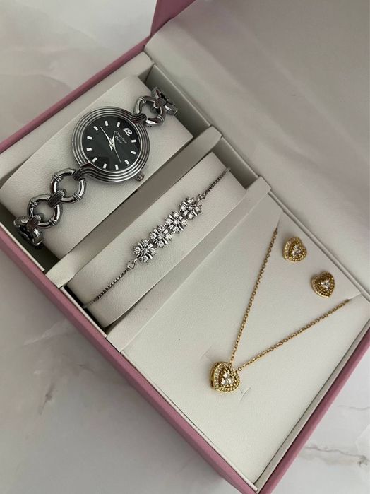Pandora, Набор для девушек, Комплекты, Часы+Браслет, Подарки девушке