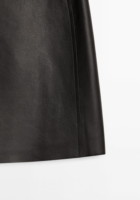 Fusta Massimo Dutti, din piele