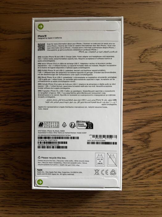 iPhone 16 Black 128GB