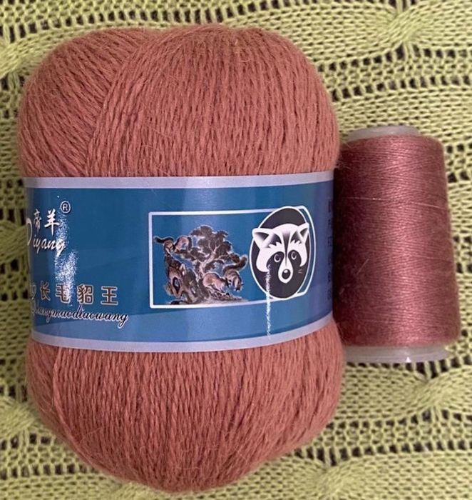 Пряжа пух норки Китай