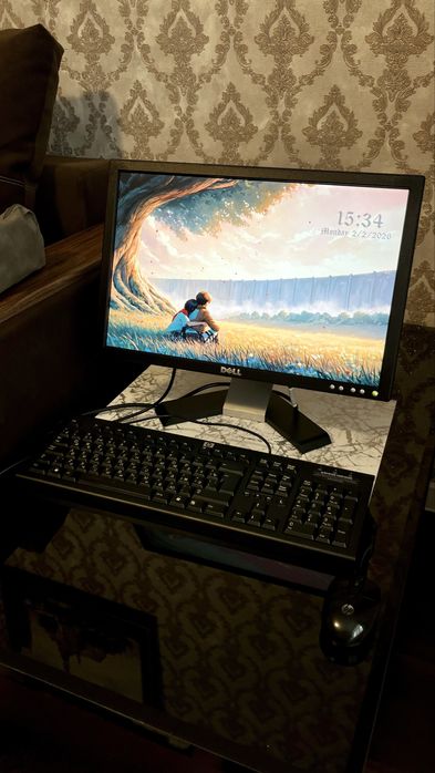 Монитор 19" Dell + клавиатура и мышь HP