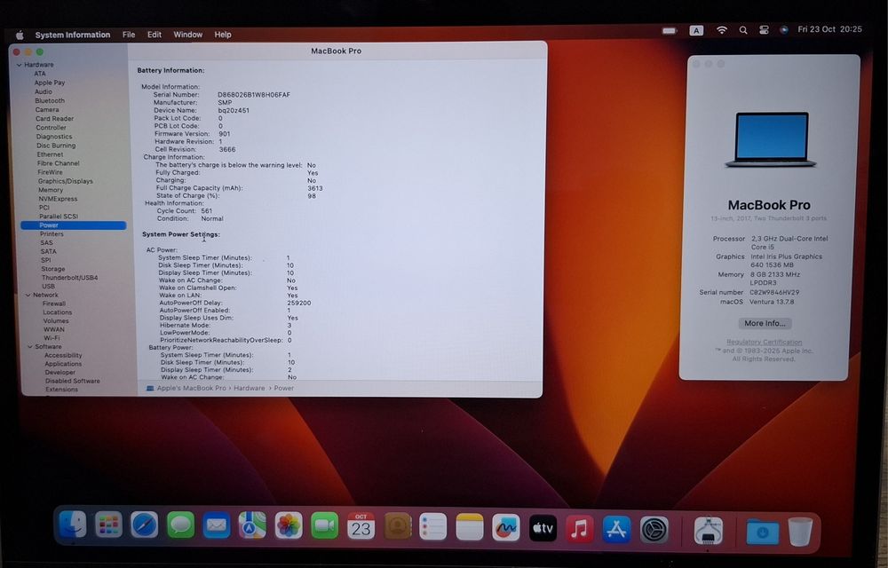 Apple MacBook Pro 13 А1708 |  Intel I5 | 8GB Ram | 256GB SSD