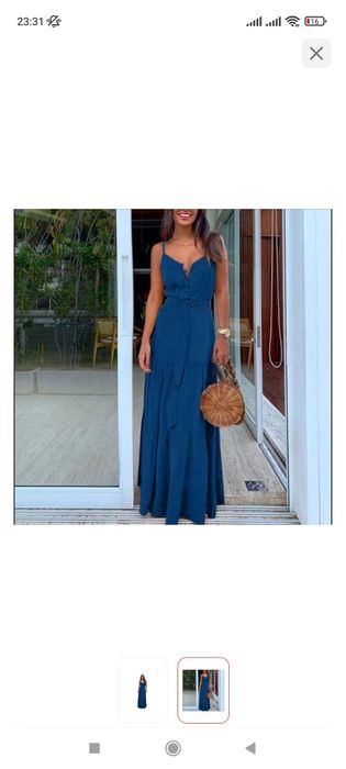 Платья синий свет