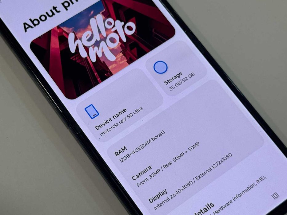 Motorola Razr 50 Ultra 5G 512GB 12GB RAM Dual