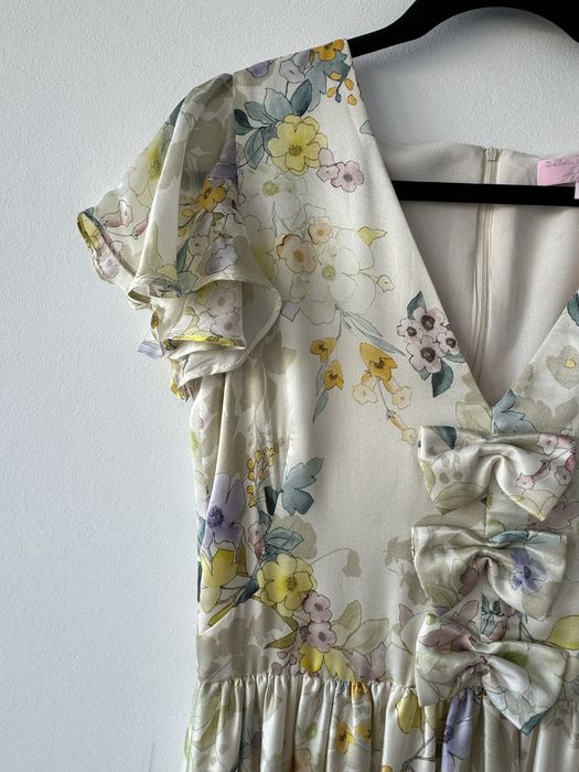 Rochie matase floral 40