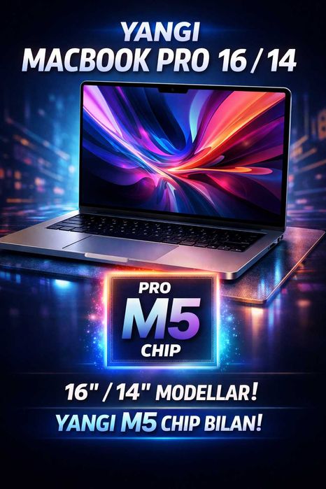 Macbook PRO M5 16/1/14 inch  24/1  YANGI