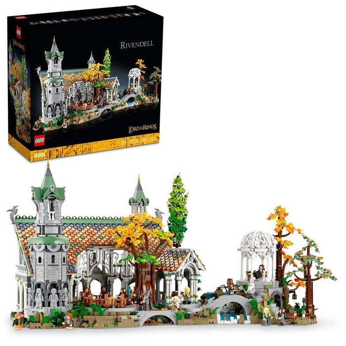 LEGO Icons: Stapanul Inelelor - Rivendell 10316, 18 ani+, 6167 piese