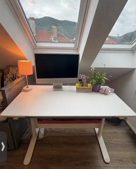 FLEXA Birou Reglabil Copii cu Scaun Ergonomic