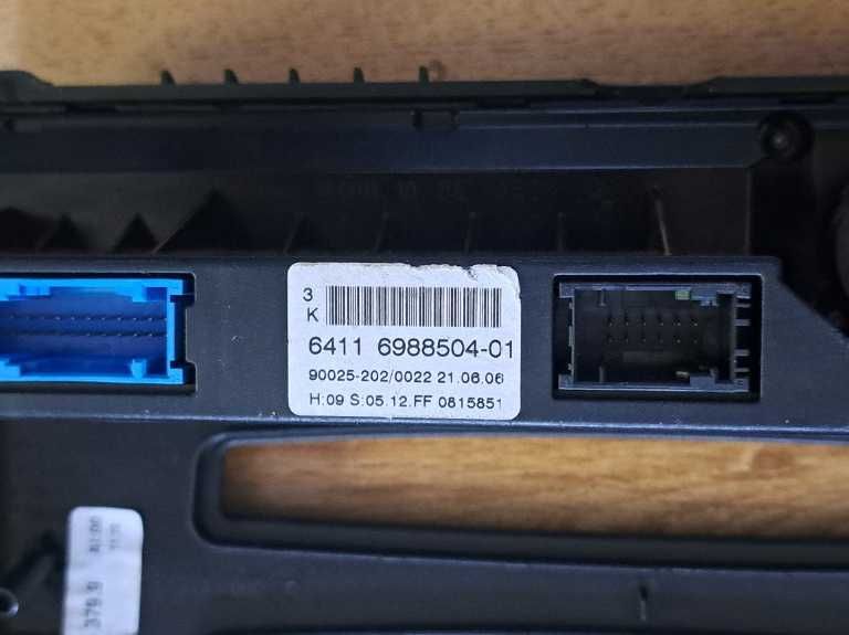 Panou clima climatronic - ornamente consola BMW Seria 5 E60 E61 Seria 6 E63 E64 6988504