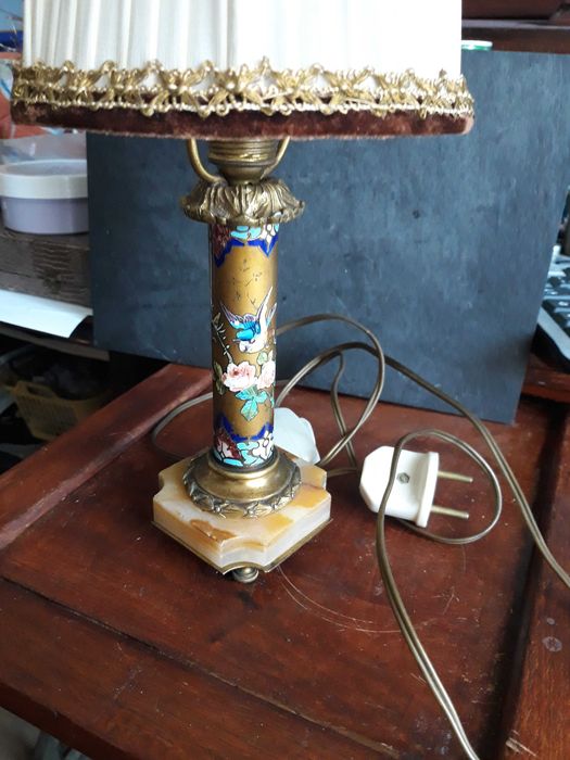 lampa veioza vintage email Cloisonné