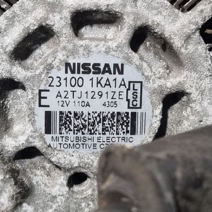 Alternator Nissan Juke 1.6 B 2010 - 2014 117CP 1598CC HR16DE Euro5 (1451) Benzina ...