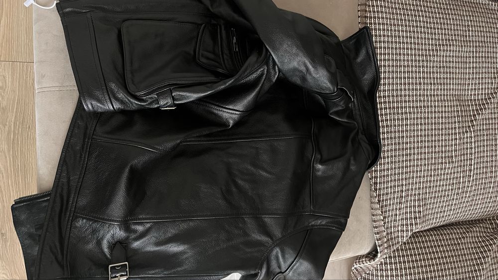 Кожанная куртка пилот