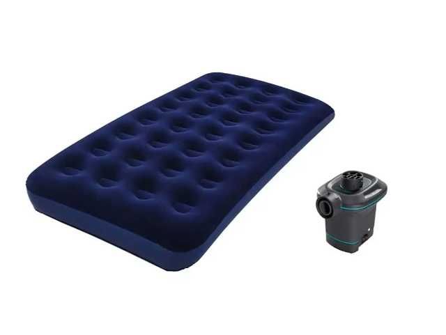 Матрас надувной с электронасосам-137х191х25 см Доставка бесплатно