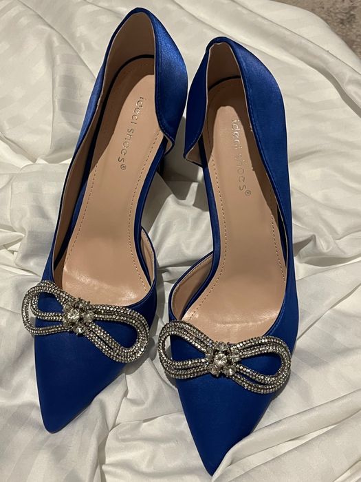 Pantofi Stiletto Albastru Regal