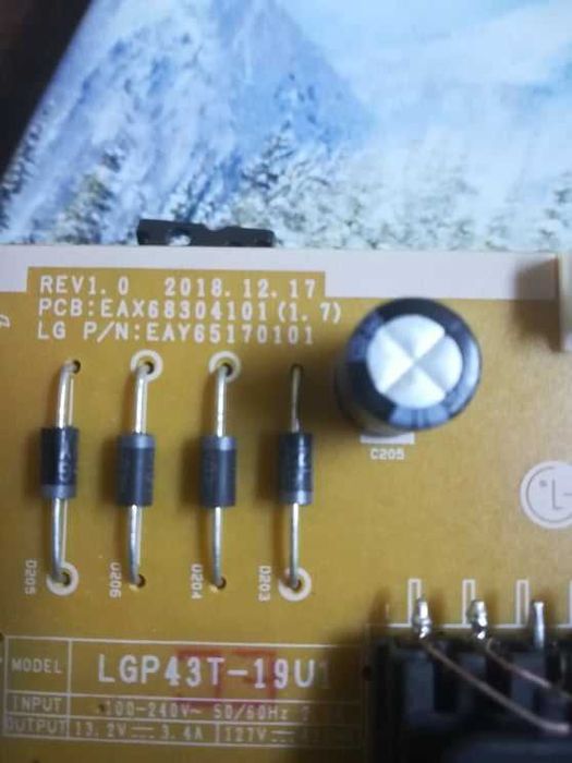 Piese Smart tv  Lg 43UM7450PLA