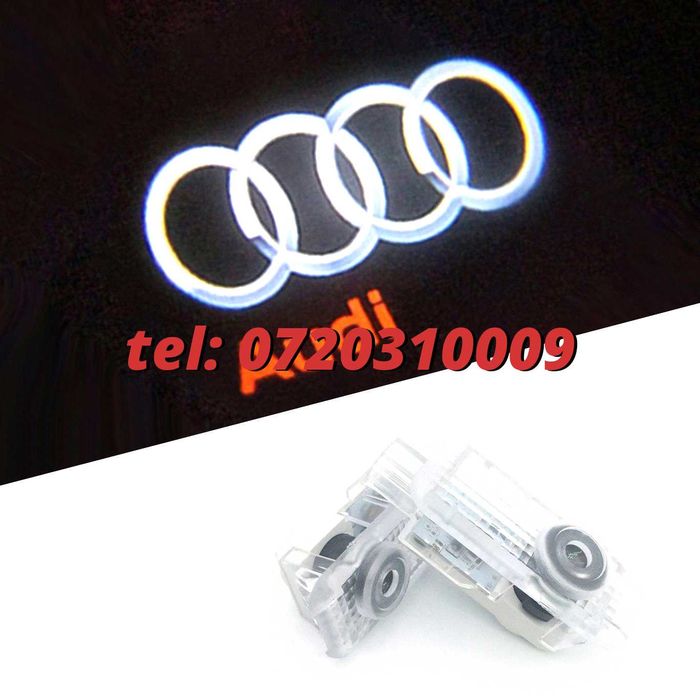 Proiectoare Logo Portiere Audi Laser Emblema Led Sigla Usi Holograma
