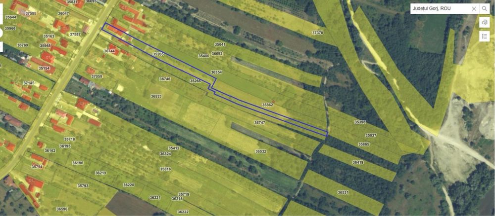 Vanzare teren 3000 mp intravilan sat Sambotin, Gorj