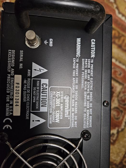Amplificator putere 640W  gemini XG-3001