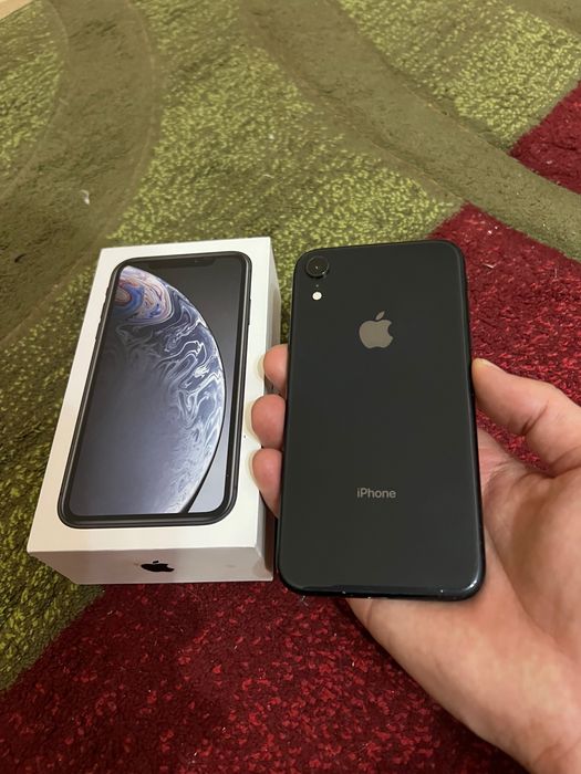 iPhone XR 128гб ремонт болмаган таза телефон каробка бар