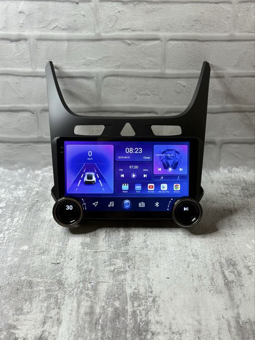 Магнитола для Кобальт андроид с крутилками новая WiFi, CarPlay, камера
