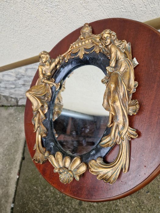 Уникално антикварно френско огледало стил Сецесион