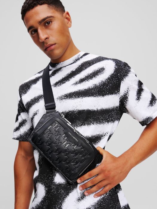 Karl Lagerfeld K/Loom Lea Bumbag | мъжка чанта 100% естествена кожа