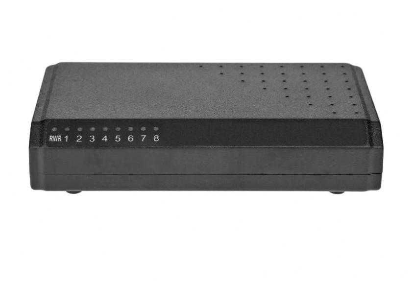 8 Port Poe Switch 6 PоE и 2xUplink Порт Мрежови IP NVR 8 Порт РоЕ Суич за Видеонаблюдение Захранващ Всякакви Устройства по UTP Кабел IP Камери 6V~56V