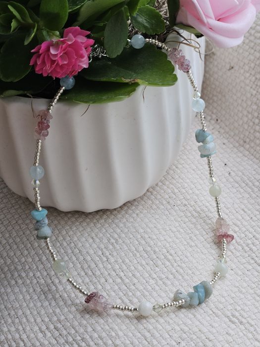 Lantisor handmade, pietre semipretioase