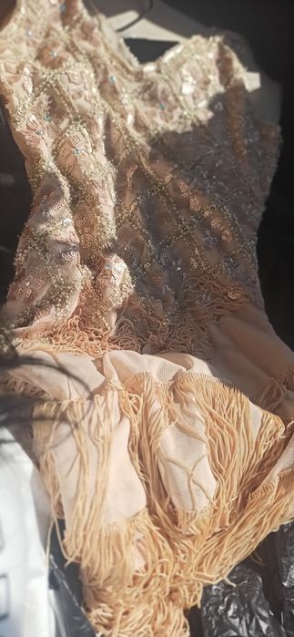 Rochie pietre ,paiete și franjuri,mărimea s doar probaată