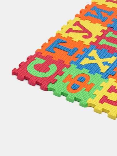 Детский игровой коврик пазл алфавит