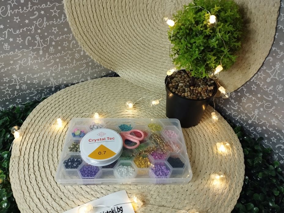 Комплект Детски ластици и гривни , 4200 броя/ Комплект Мъниста за гръв