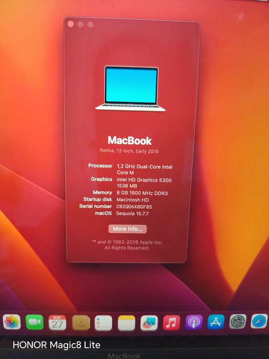 Vand MacBook A1534 EMC 2746 superslim , gold edition,BATERIE NOUA