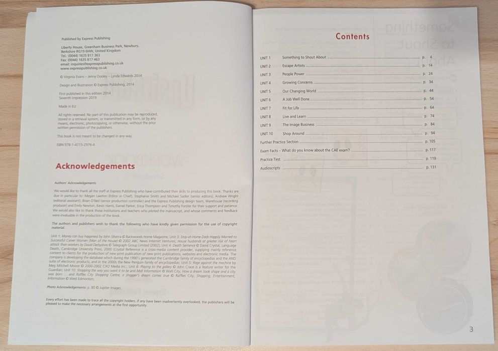 Upstream C1 (Student's Book + Workbook) издание 2014 г.