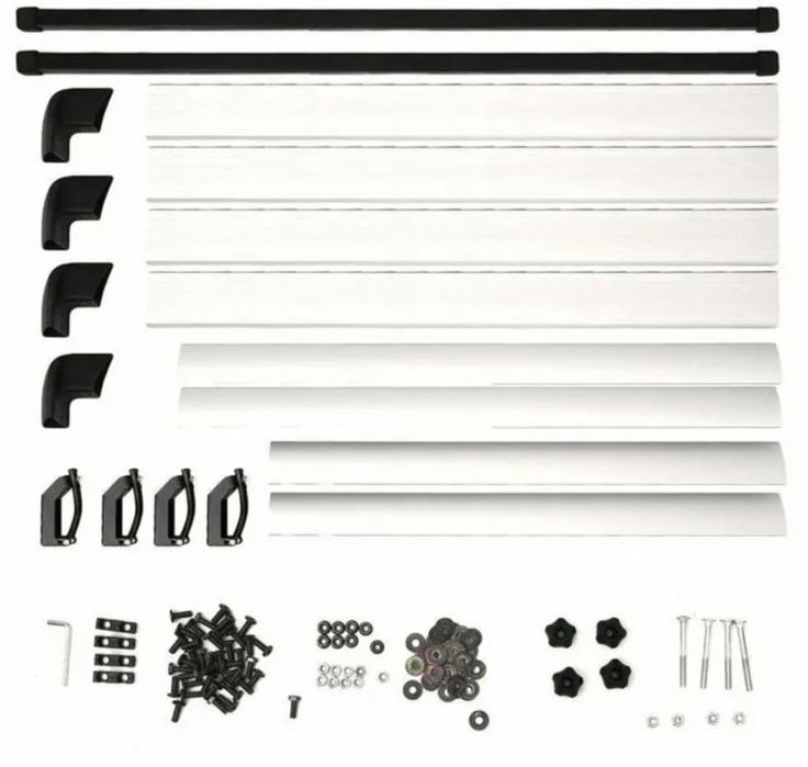 Багажник за покрив Aluminium (127х 96 см) - сребрист 3 размера + греди