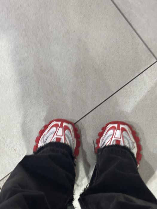 balenciaga track 2 red and white