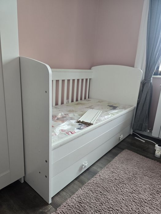 Детска дървена кошара 70/140 с матрак