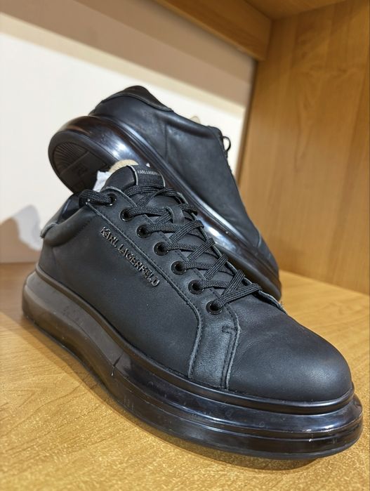 Оригинални кожени сникърси Karl Lagerfeld Kapri Kushion (Размер 44)