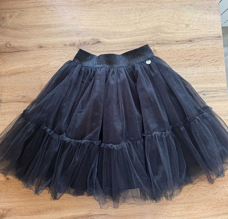 CONTRAST - Тюлена пола с ластик + блуза с мече