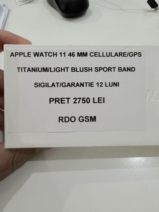 Apple Watch 11 46MM Gold Titanium Cellulare/Sigilat/Garantie
