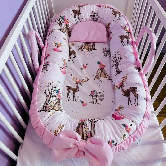 Гнездо за новородено бебе 39 лв с подарък възглавничка