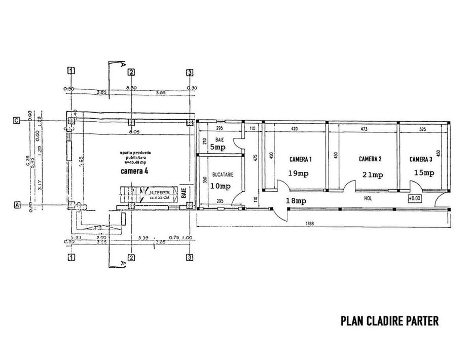 Cladire P+1 (270mp)+ Teren (1070mp) - zona Mall-Posibilitate rate