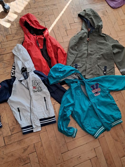 4бр. тънки якета 116-122 - 10€