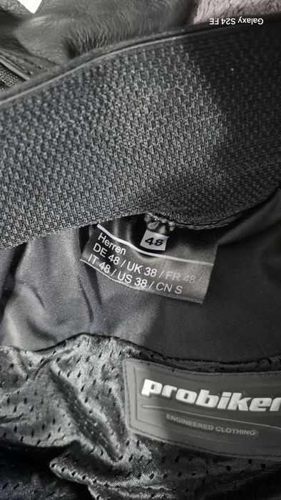 Pantaloni moto piele Probiker 48 (S-M)