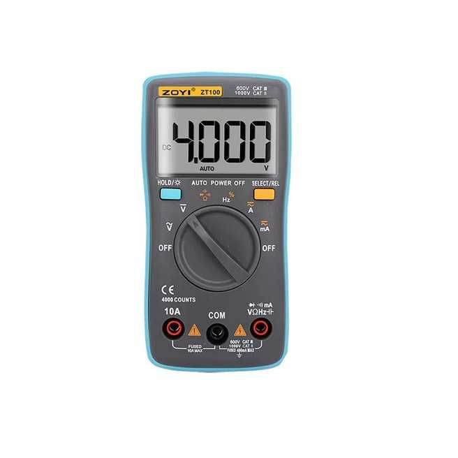 ZOYI ZT-100 Multimetru cu autoscalare, 4000 numere, LCD iluminat - NOU