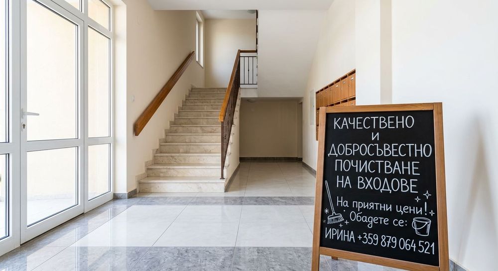 Почистване на входове в Бургас